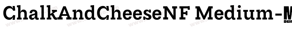 ChalkAndCheeseNF Medium字体转换